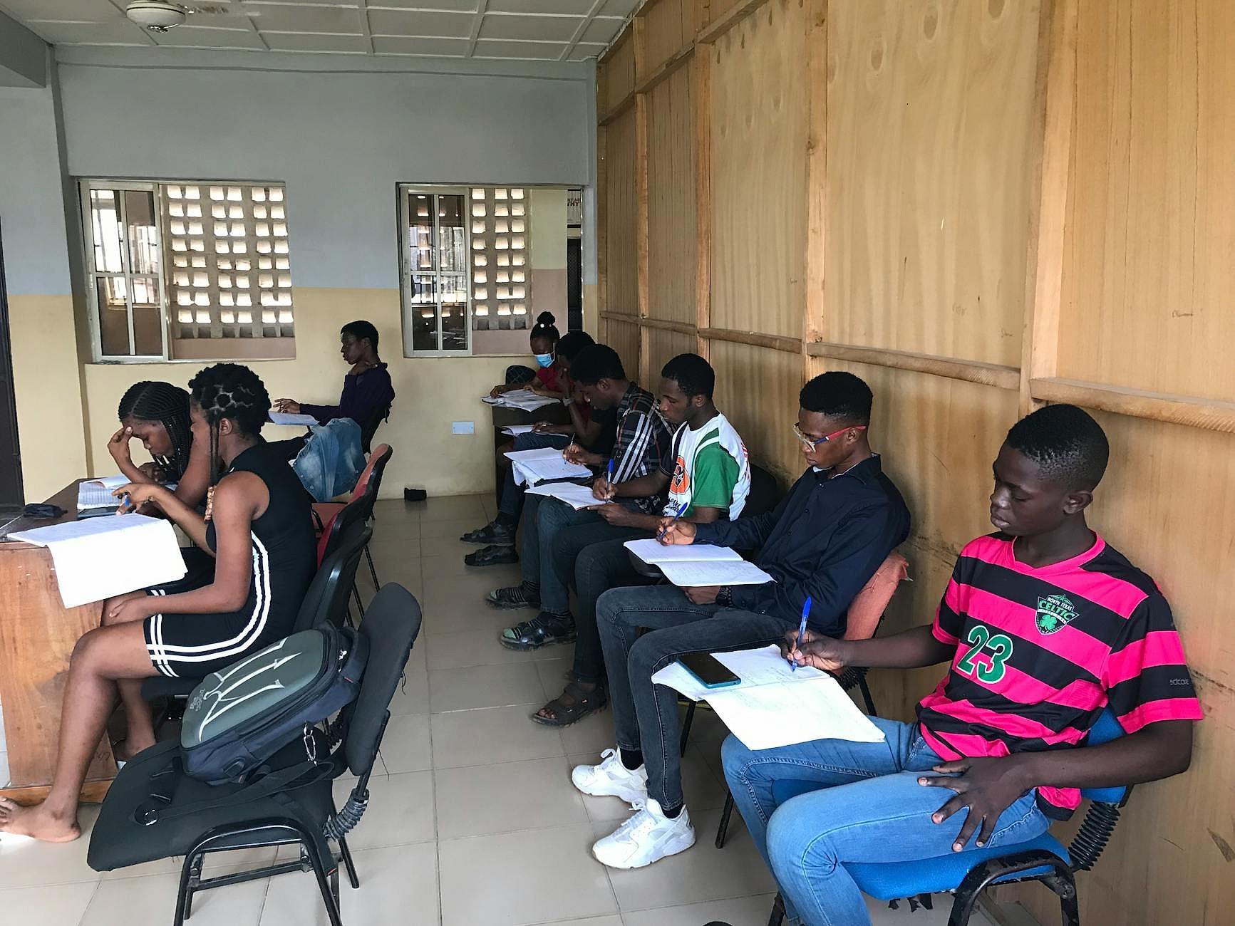 Students in a financial literacy workshop in Ireland